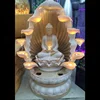 exquisite led lights resin crafts buddha statue water fountain