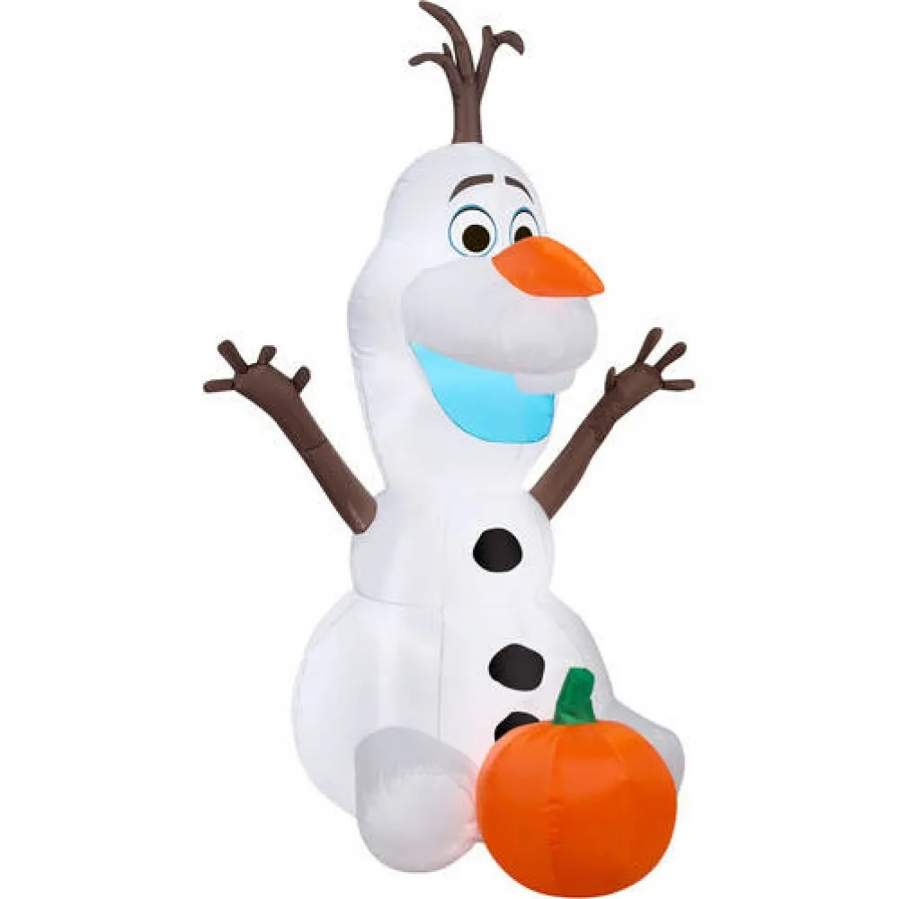 Frozen Lighted Olaf Christmas Airblown Inflatable,Blow Up Lawn Yard