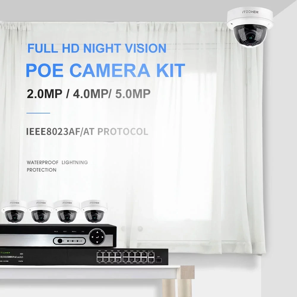 Manufacturer 16 Channel H.265+ Nvr Poe 5mp Cctv Video Surveillance Kit