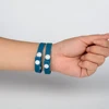 Chinese best genuine gummi promotive customer logo slogan bangle