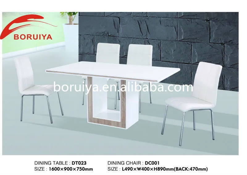 White Dining Mdf Dining Table And Chair Set Buy Mdf Dining