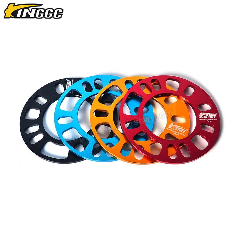 3MM 5MM Auto Car Alloy Aluminum 4 and 5 Stud Wheel Spacers Shims Spacer