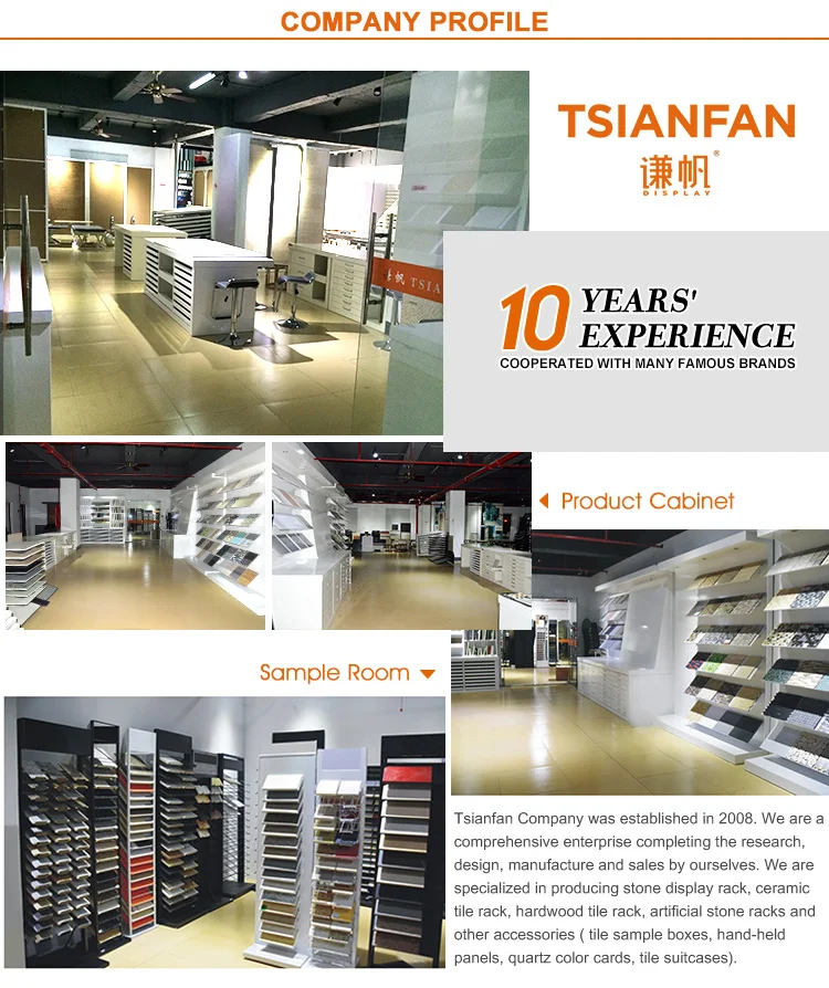 Ceramic Tile Slab Display Rack Stand For Showroom