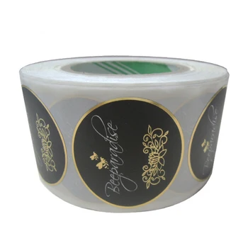Printable Brand Round Vinyl Marketing Adhesive Gold Foil Black Sticker Circle Labels - Obtain Gold Foil Black Sticker Circle,Printable Round Gold photograph about Gold Printable Labels called Printable Brand Round Vinyl Marketing Adhesive Gold Foil Black Sticker Circle Labels - Invest in Gold Foil Black Sticker Circle,Printable Round Gold