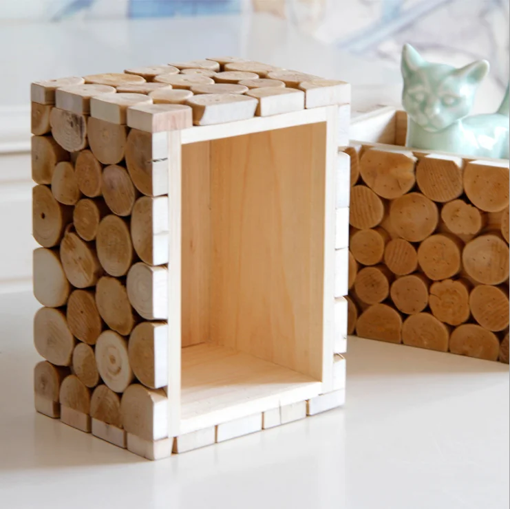 Creative European Desktop Wood Makeup Box Diy Storage Box Buy Wood Box Wood Storage Box Storage Box Product On Alibaba Com