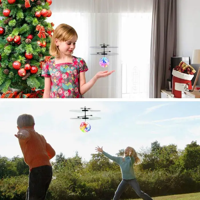 Flying Ball Toys,RC Toy for Kids Boys Girls Gifts Rechargeable Light Up Ball Dro 