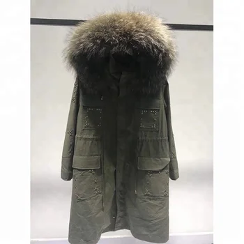 rabbit fur lined coat