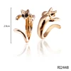 New arrival 2.90cm height cat shaped gold ring designs for men