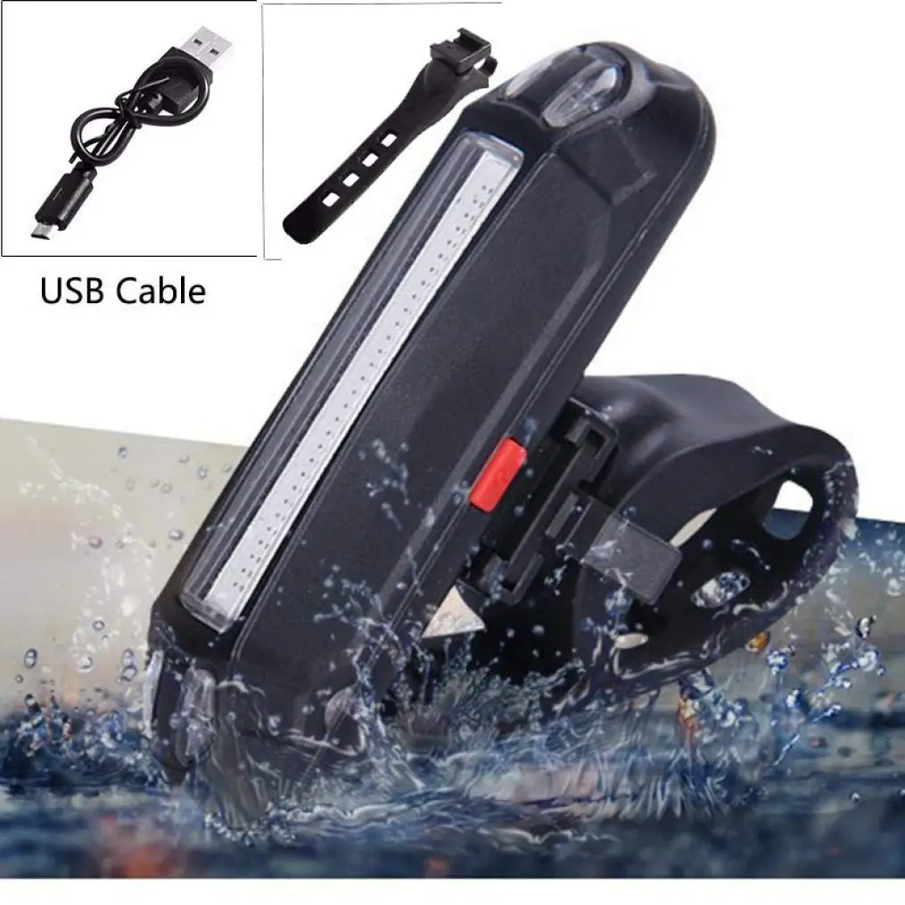 Glumes Front/Rear Bike Light USB Rechargeable|Ultra Bright Powerful Safety Taillight|High Intensity Rear LED Accessories|3 LED|30 Light Mode Options |IPX5 Waterproof|for all Bikes/Helmets (Red)