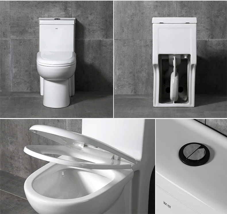 lesso lz2202 双冲洗大陷阱方式优雅的设计陶瓷冲洗单件厕所