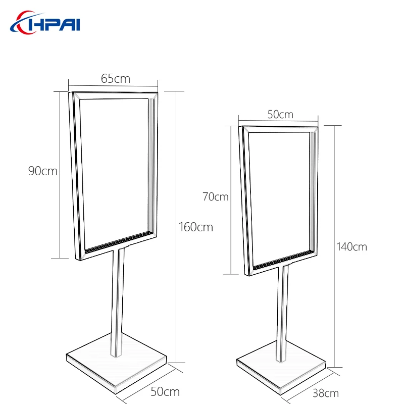 Hangpai High Quality Display Roadside Frame Banner Pavement Poster