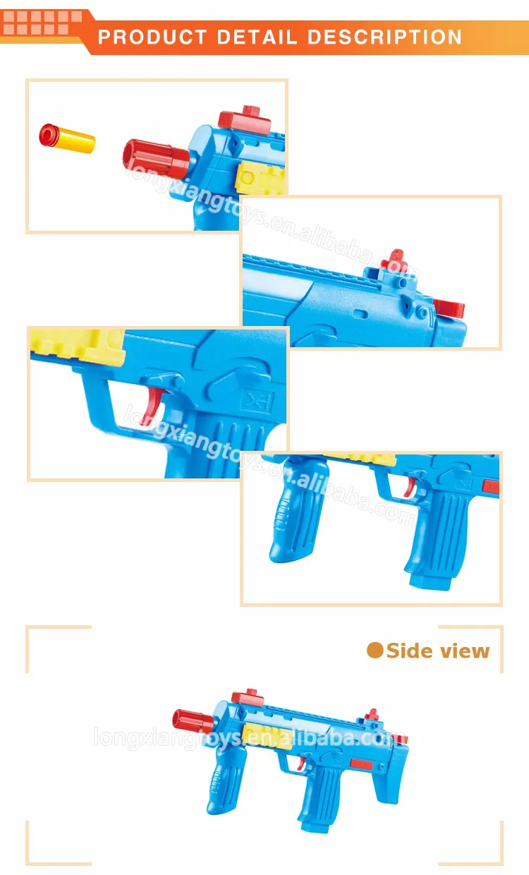 High Quality Cute Color Shoots Plastic Bullets Kids Plastic Bullet Toy Gun