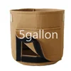 Wholesale root pouch felt fabric potato plant pot with flap windows