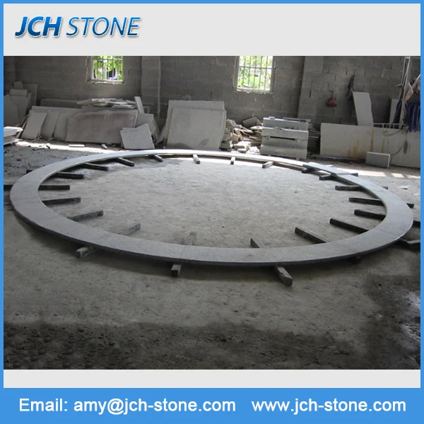 Hot sell custom design grey granite swimming pool edge tile