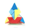 New Custom pyramid made plastic educational mini promotional magic Cube toys