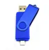 swivel OTG USB2.0 Flash Drive Disk Memory Stick Thumb Drives Pen Drive for Computers and Android Micro Devices