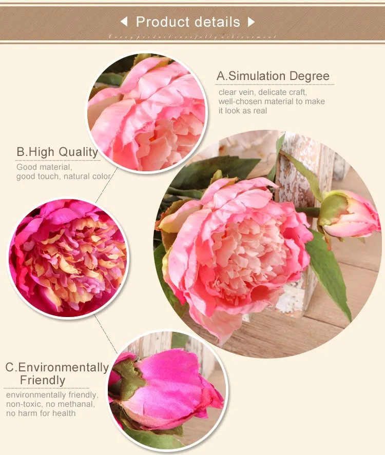 Wholesale Single Stem Fresh Cut Peony Flowers For Wedding Decoration