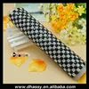 Wholesale hot fix black & clear crystal diamond rhinestone mesh roll DHRM1504