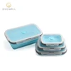 Silicone Colorful Dishwasher and Freezer Safe Household Food Storage Container Set