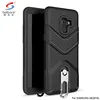 Saiboro Metal zipper head kickstand mobile phone case for samsung galaxy A8 2018 back cover