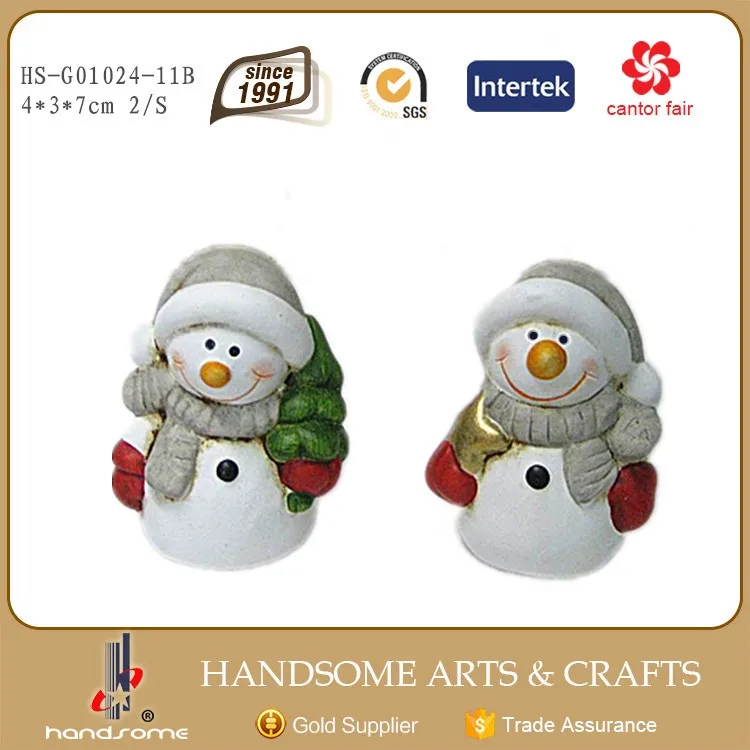 7cm Handmade Chinese Christmas Ornaments Item Art Supplies Snowman