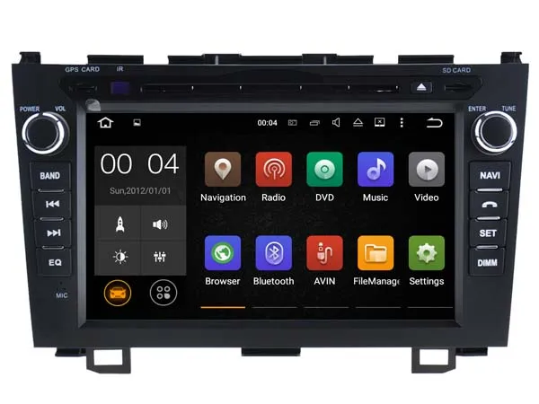 Cheap Android 9.0 Car Dvd Navi Player FOR HONDA CRV 2006-2011 audio multimedia auto stereo support DVR WIFI DAB all in one 17