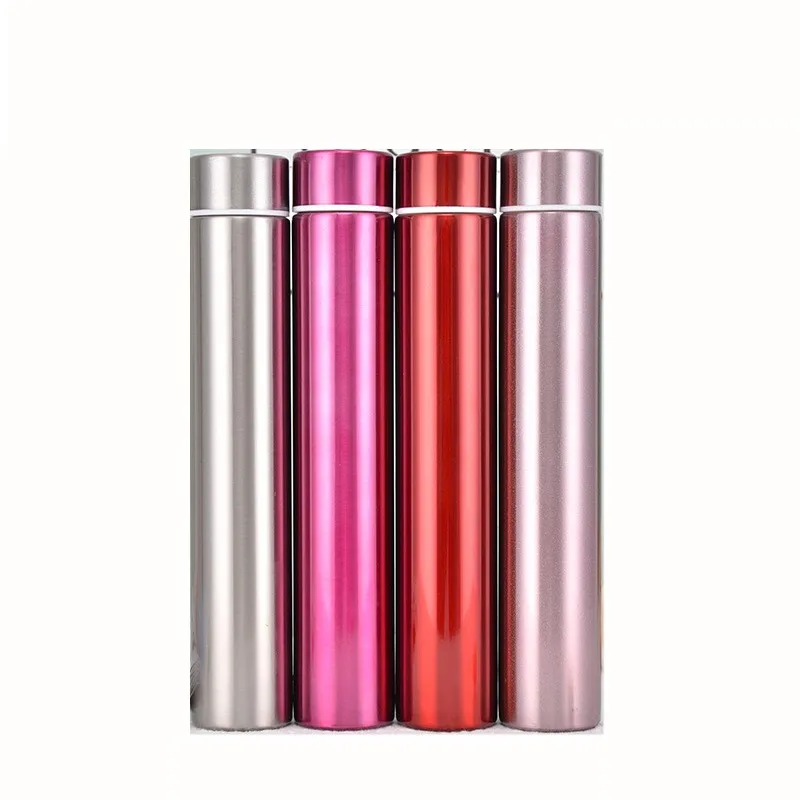 Slim Thin Stainless Steel Vacuum Insulated Thermos Cup Water Bottle