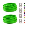 Lazy Elastic Polyester Shoelaces No Tie Easy Sneakers Running Shoe Laces