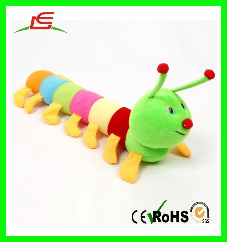 multi colored stuffed caterpillar