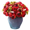 Wholesale High Quality Wedding Decoration Artificial Bouquet Peony Flowers