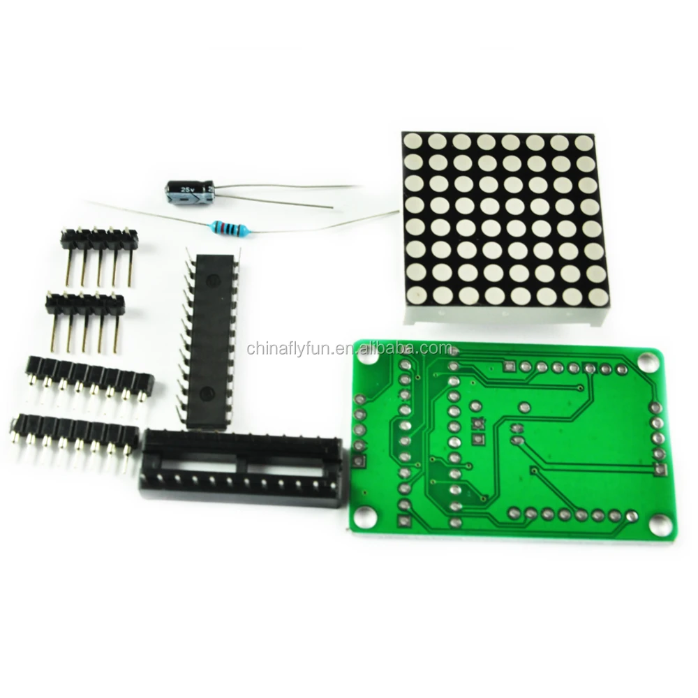 MAX7219 Dot Matrix Module LED Display DIY Kit SCM Control Module for Arduino PI