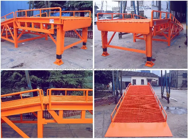 Supporting legs,foldable dismountable loading container yard ramp for forklift.jpg