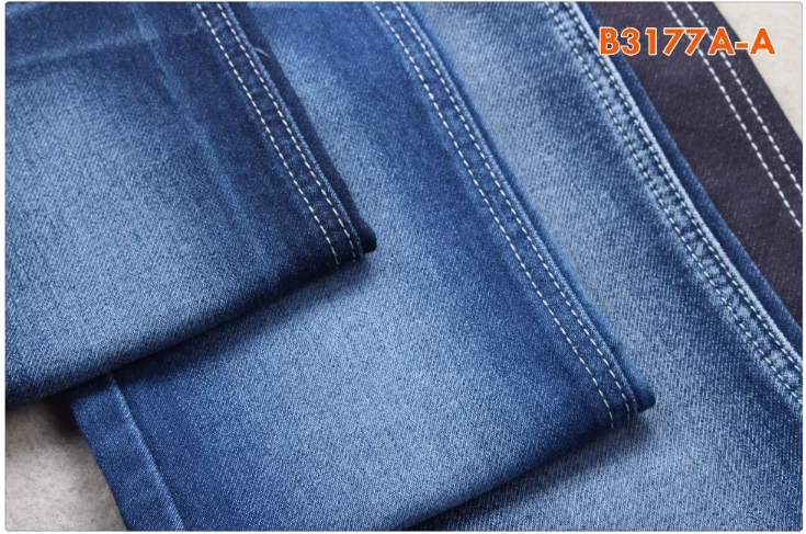 Professional Woven Denim Fabric For Jeans Denim Fabric Stock Lot With ...