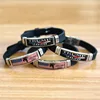 2020 Donald Trump Men Women Charm Fashion Cuff Silver Leather Stainless Steel Bangle Trump Bracelet