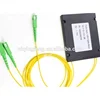 Fiber optic 1x2 ABS box PLC splitter with SC connector for FTTH CATV Test equipment Security