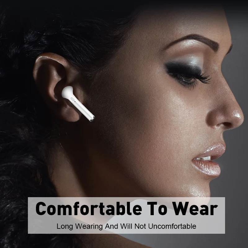 Free Shipping High Quality i7 Mini Earphone TWS In Ear Earphone Wireless Headphone Twins True Wireless Earbuds - ANKUX.COM