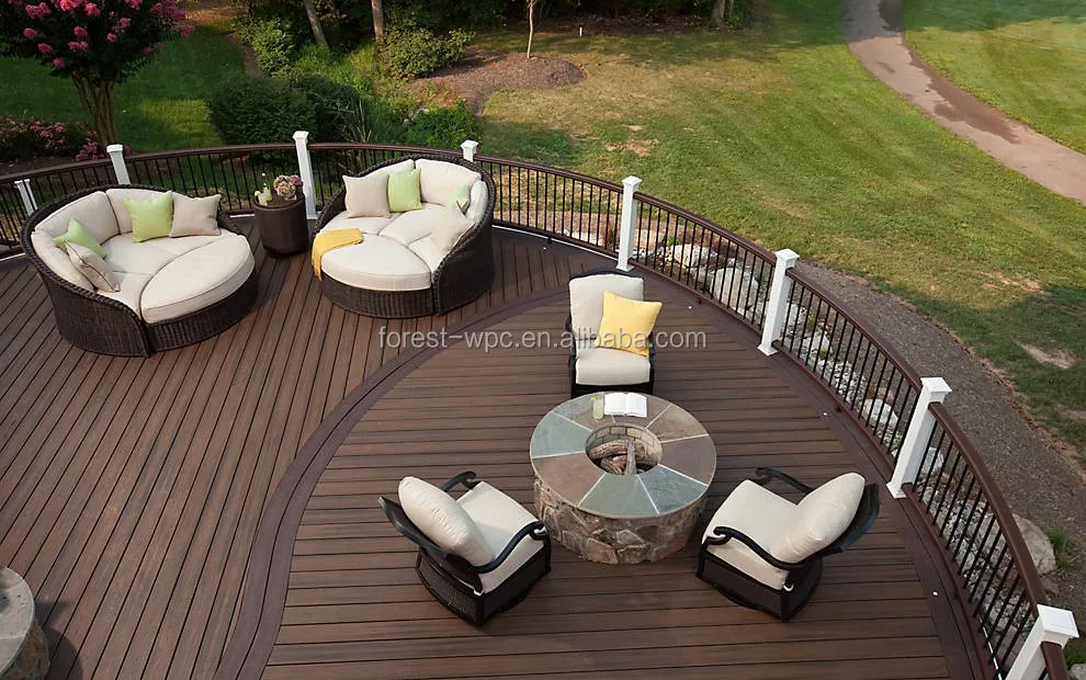 Garden Decking And Landscaping Swimming Pool Rattan Floor