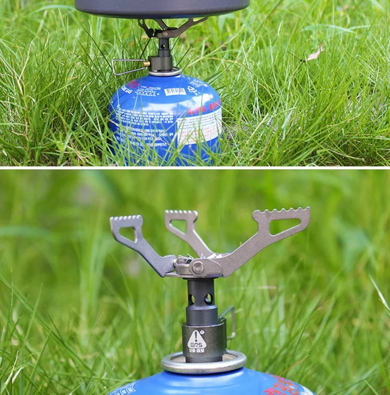 Factory Sales Outdoor Foldable Ultralight Portable Gas Stove 25g