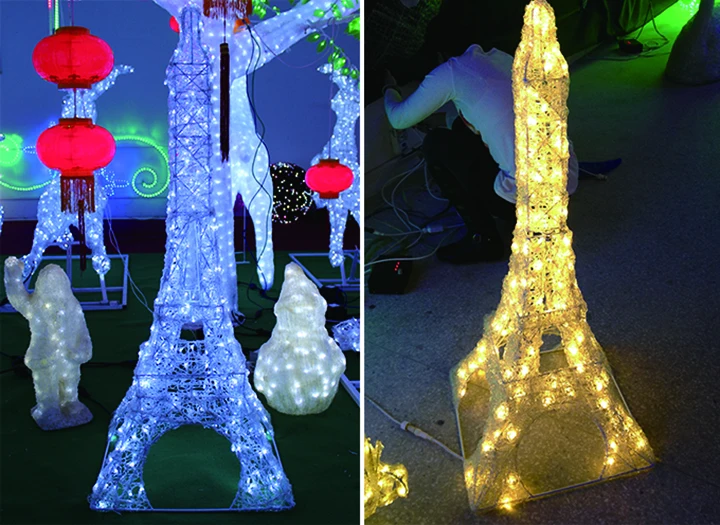 Led Eiffel Tower Light Christmas 3d Motif Light For Holiday  Buy Led