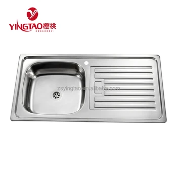 Insert Side Installation Single Bowl Sink With Tray Cheap Stainless Steel Sink 9643 8643 Buy 8643 Sink Sink With Tray Insert Sink Product On
