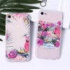 fruit pineapp lotus flamingo case peacock phoenix orange tpu slim case clear transparent case for iphone 7 S8 summer season