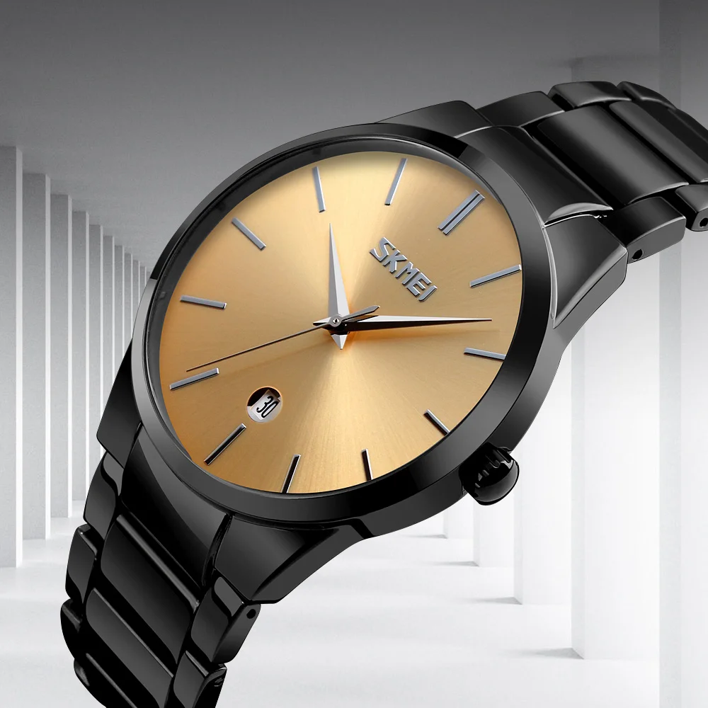 SKMEI Wholesale Fashion Waterproof Watch Mens Luxury Casual Quartz Wristwatch relojes hombre