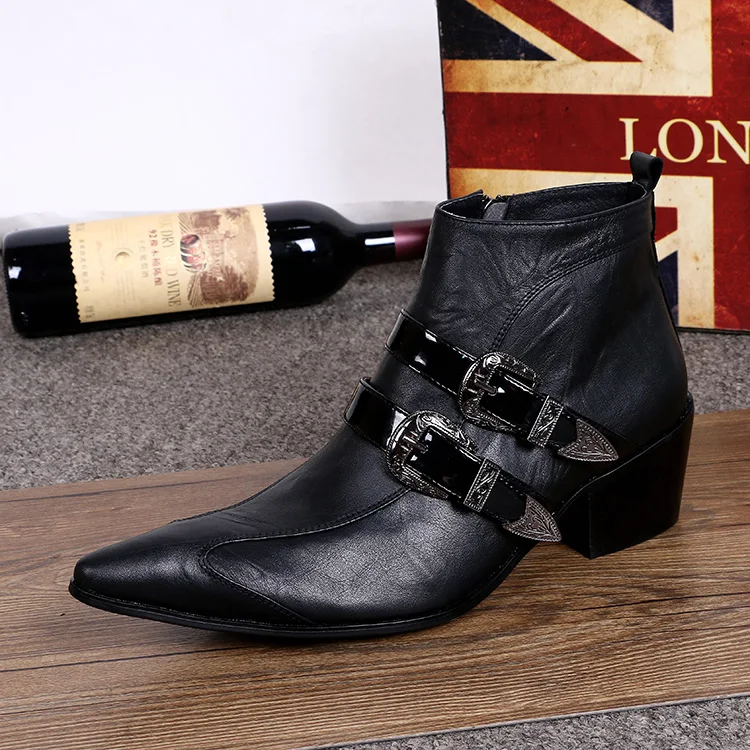 mens high heel boots