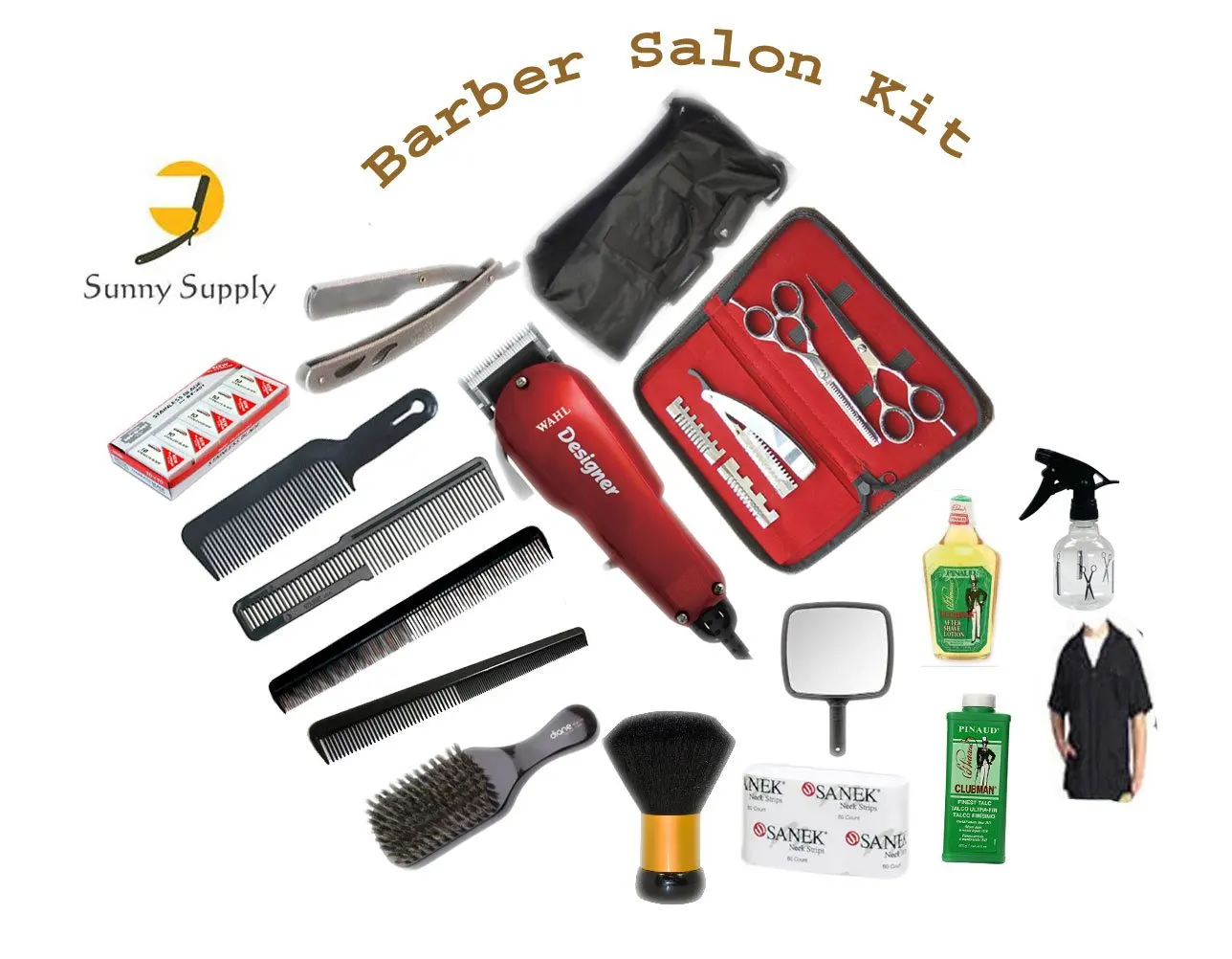 full professional barber kit