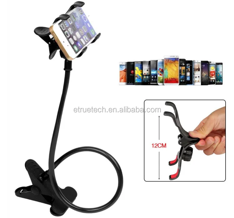 360 Rotating Flexible Long Arm Cell Phone Holder Stand Lazy Bed Desktop Tablet Car Selfie Mount Bracket Neck Phone Holder Stand