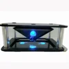 High Quality Black Coating Custom 7-10 inch Tablet 3d Display Box Equipment Holographic Pyramid Projection