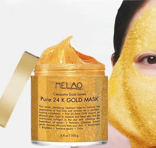 Melao Private Label Crystal Collagen Pure 24k Gold Facial Mask For Face ...