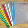 High Quality custom print a5 plastic zip lock document bag