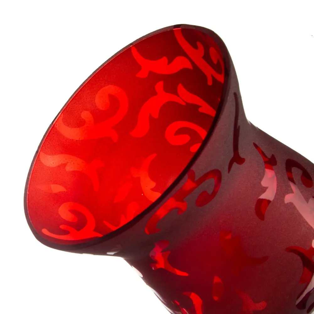 China Handmade Longstemmed Red Glass Candle Holder Buy Candle Holder,Glass Candle Holders