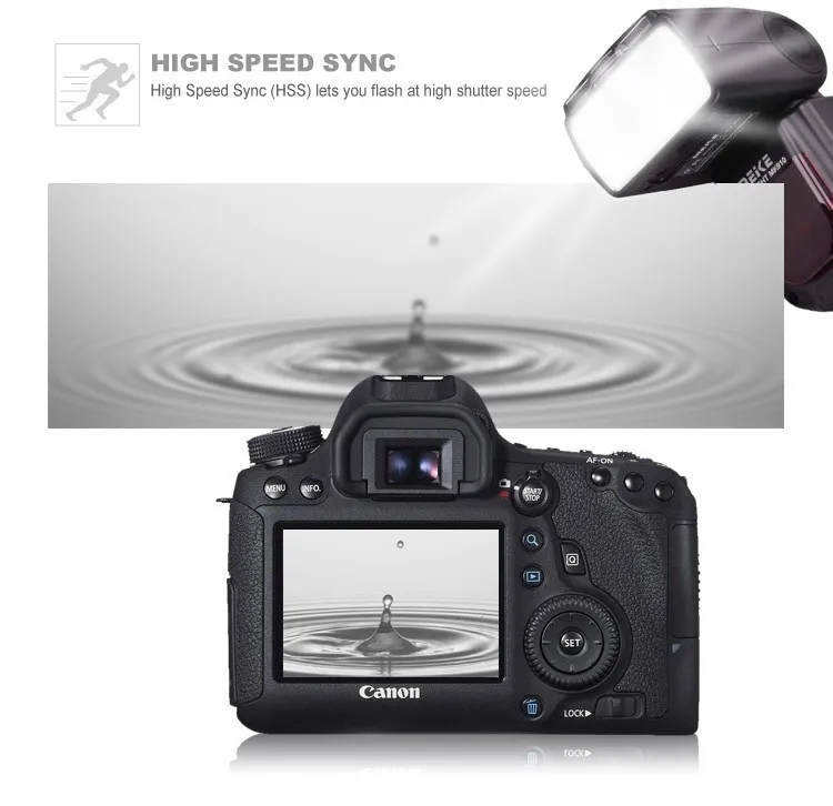 Camera Flash Speedlite Meike Mk-910 For For All Nikon F Mount Cameras